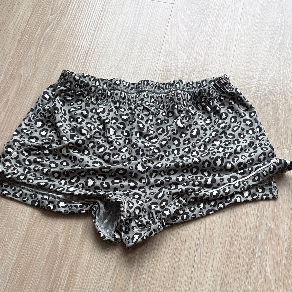 Leopard Print Women's Pajama Shorts